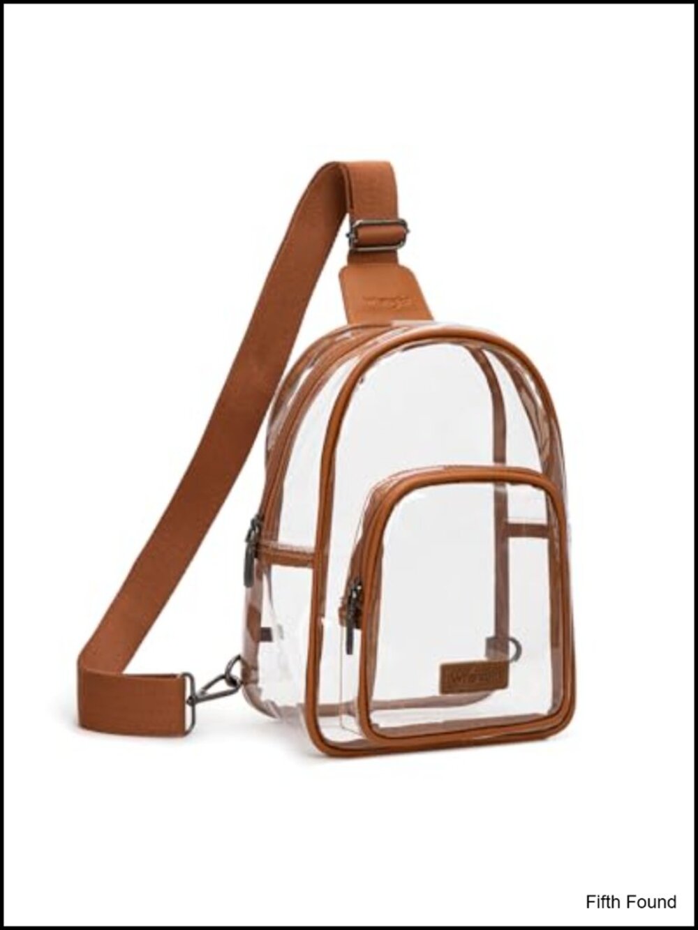 Clear Stadium Crossbody Sling Bag PVC Adjustable Strap